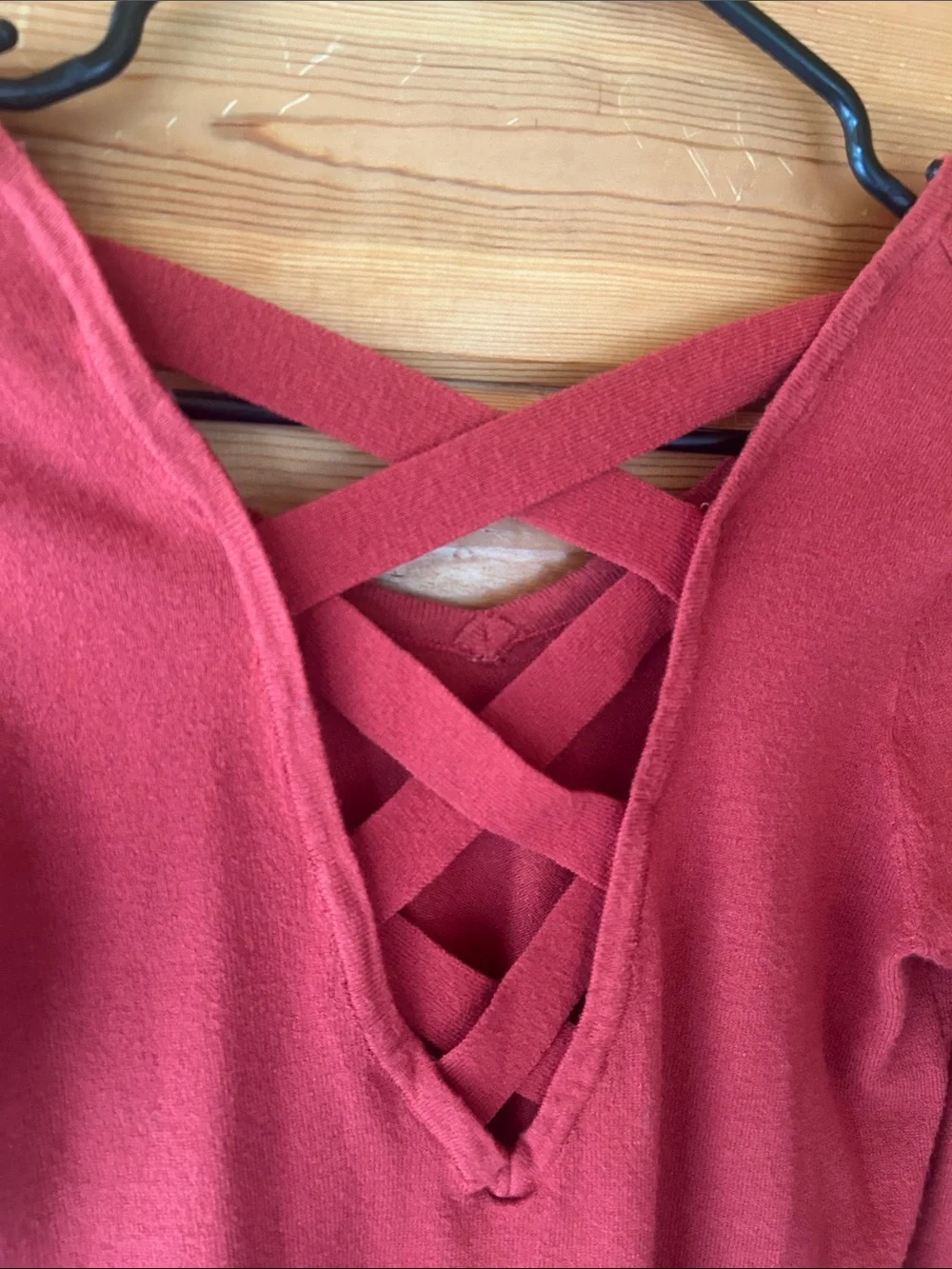 Love Ellie Lightweight Sweater in Deep Rust